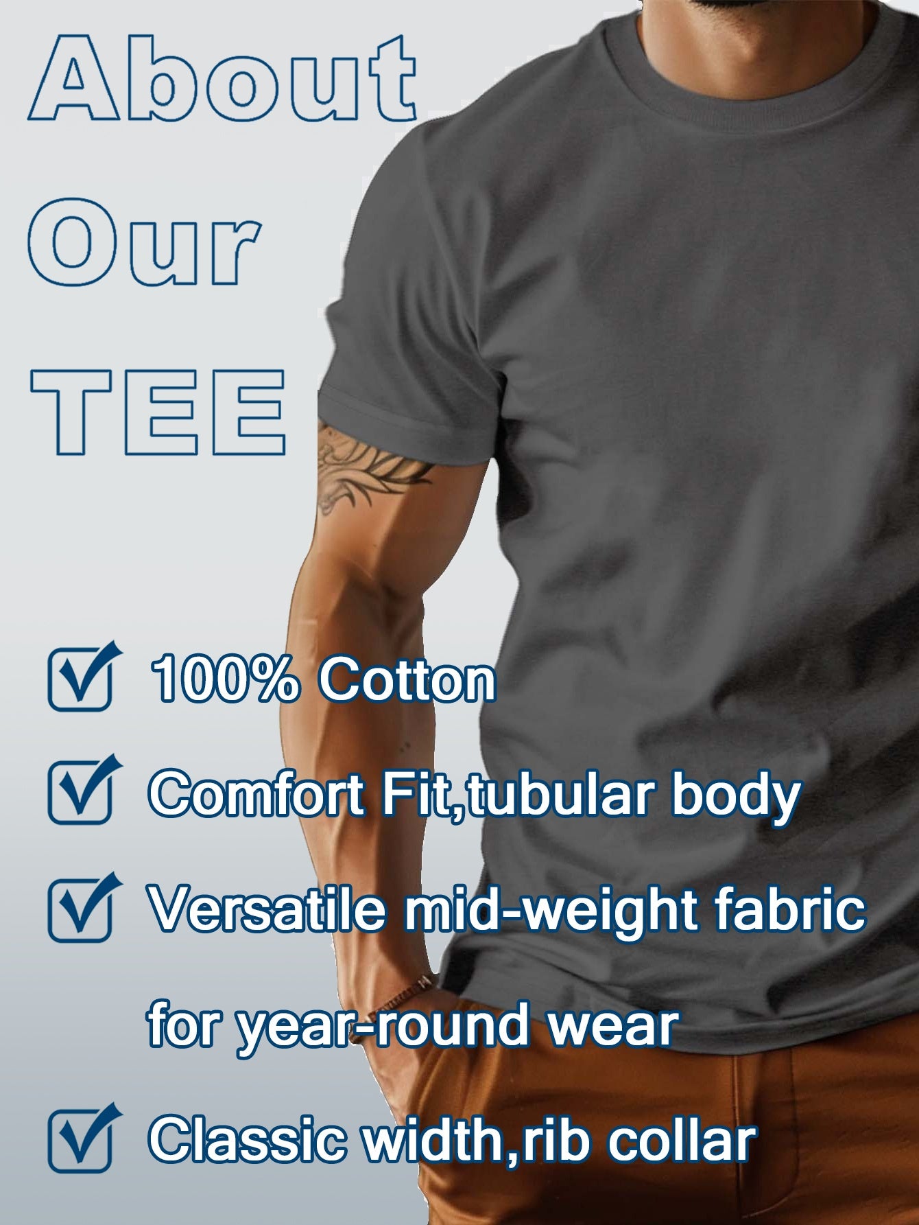 Men's 100% Cotton VINTAGE 1967 Graphic Print T-shirt, Casual Short Sleeve Crew Neck Tee, Men's Clothing For Summer Outdoor - SeviSa