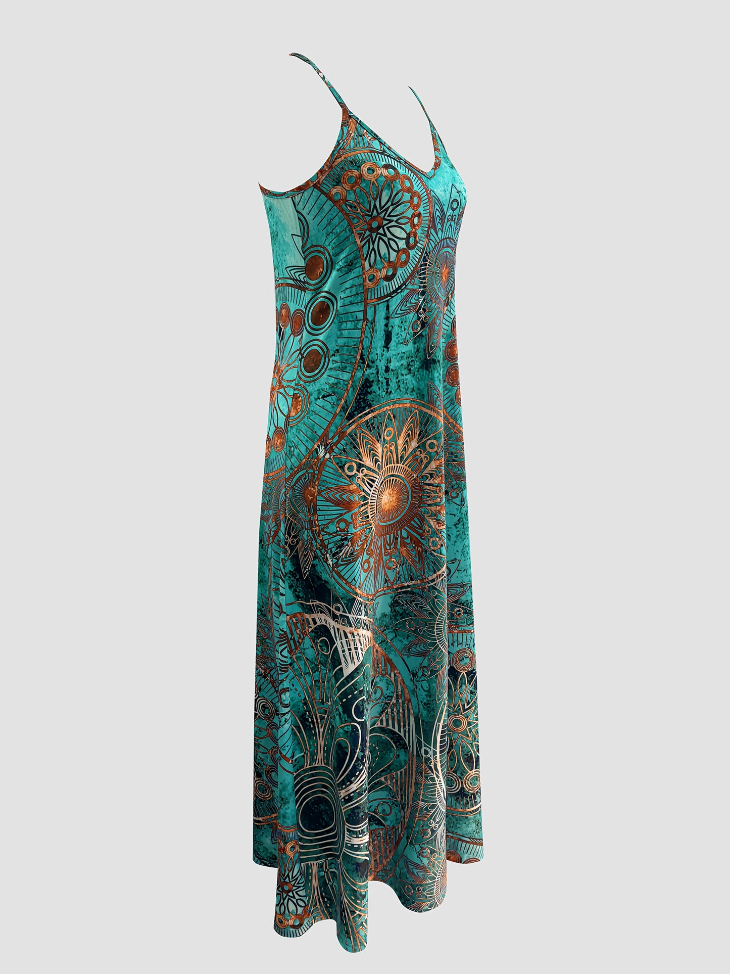 Women'S Fashionable Strapless Maxi Dress with Vibrant Floral Print - Stretchy, Comfortable, Casual Style for All Seasons, Casual Attire|Vibrant Print Dress|Stretchy Fabric - SeviSa