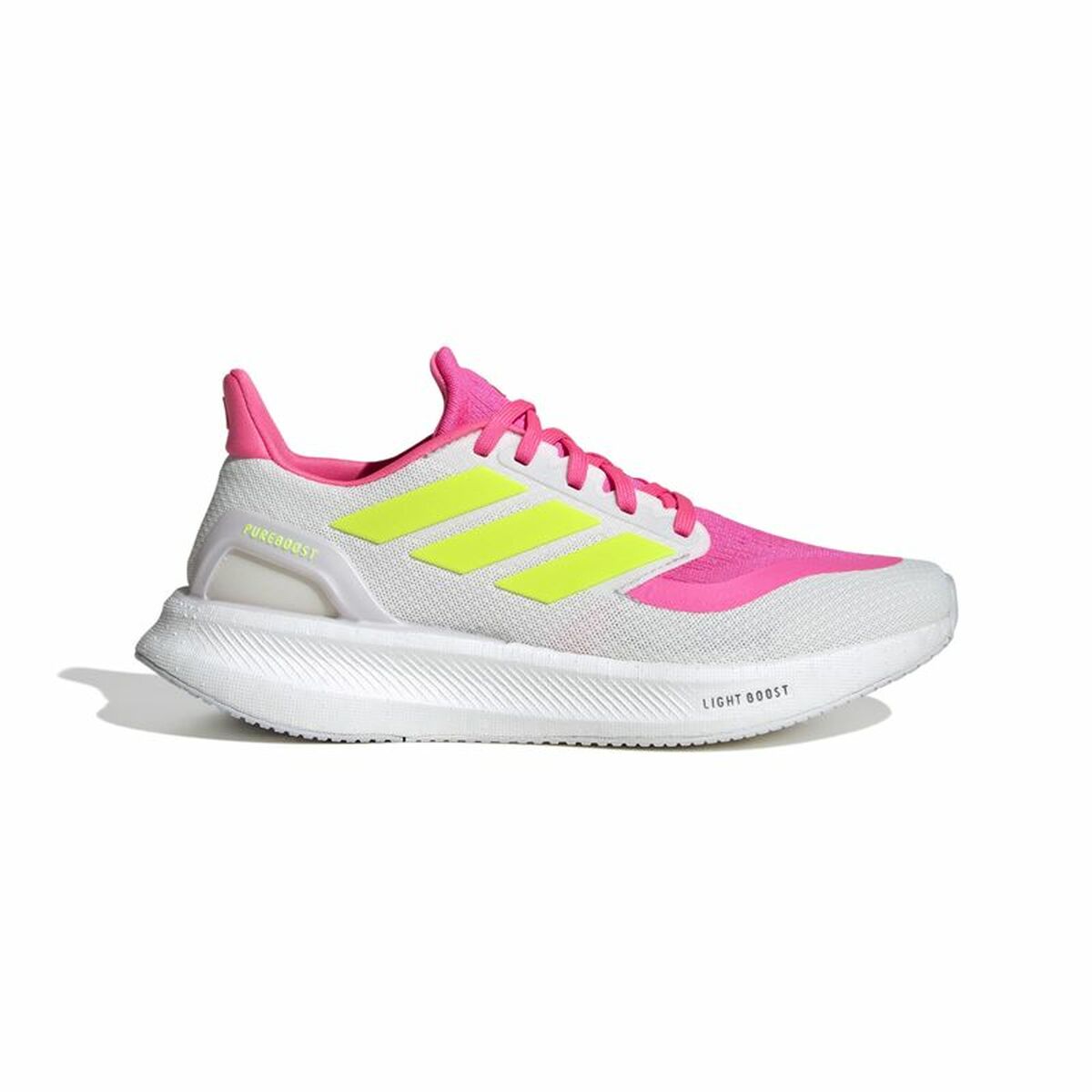 Running Shoes for Adults Adidas Pureboost 5 White Pink-0