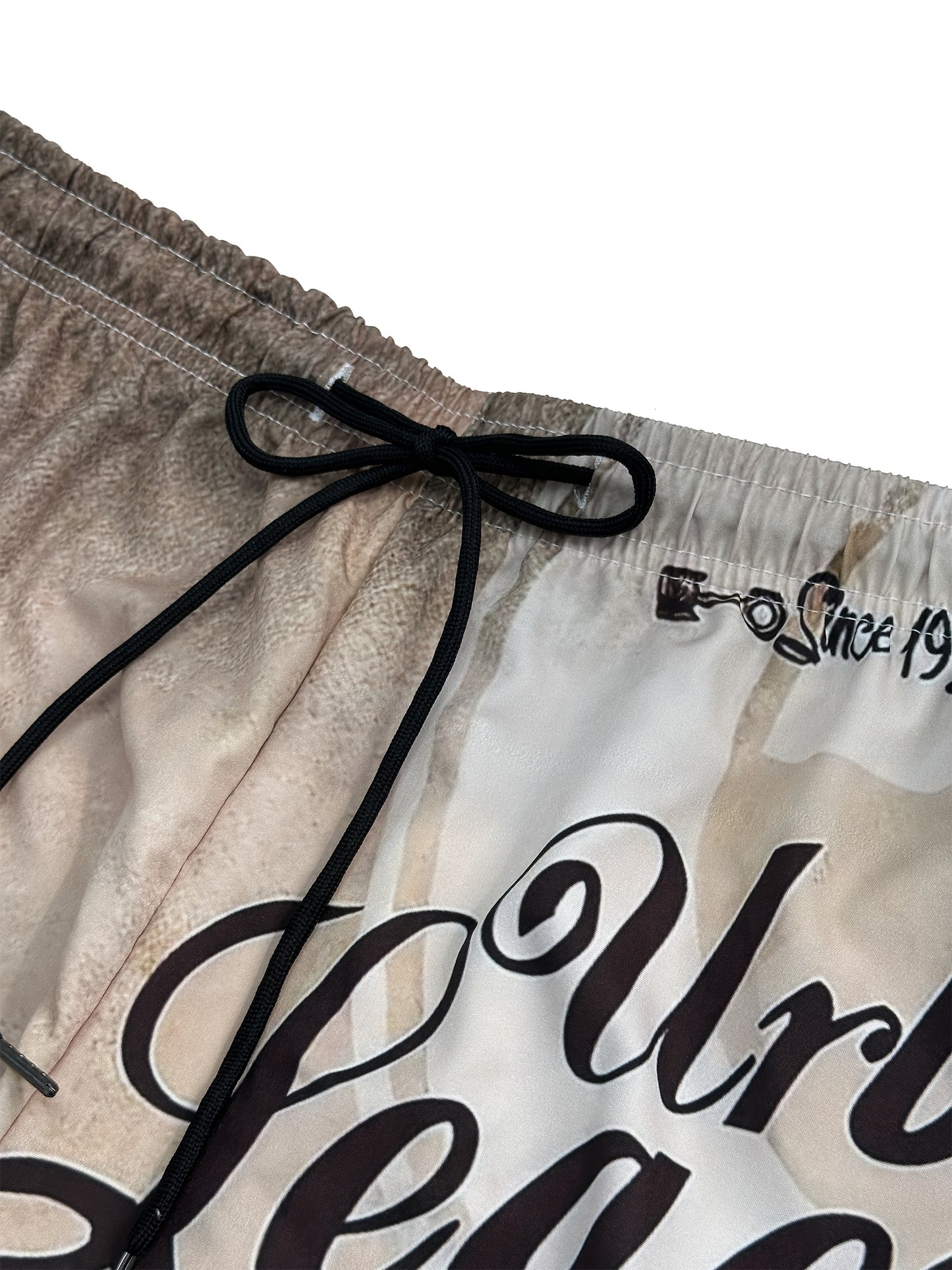 Men's Retro Motorcycle Print Shorts | Urban Legend Bobber | Vintage Biker Graphic | Polyester with Drawstring Waistband | Machine Washable | Casual Summer Wear, Motorcycle Apparel | Retro Bobber Design | Smooth Texture Fabric - SeviSa