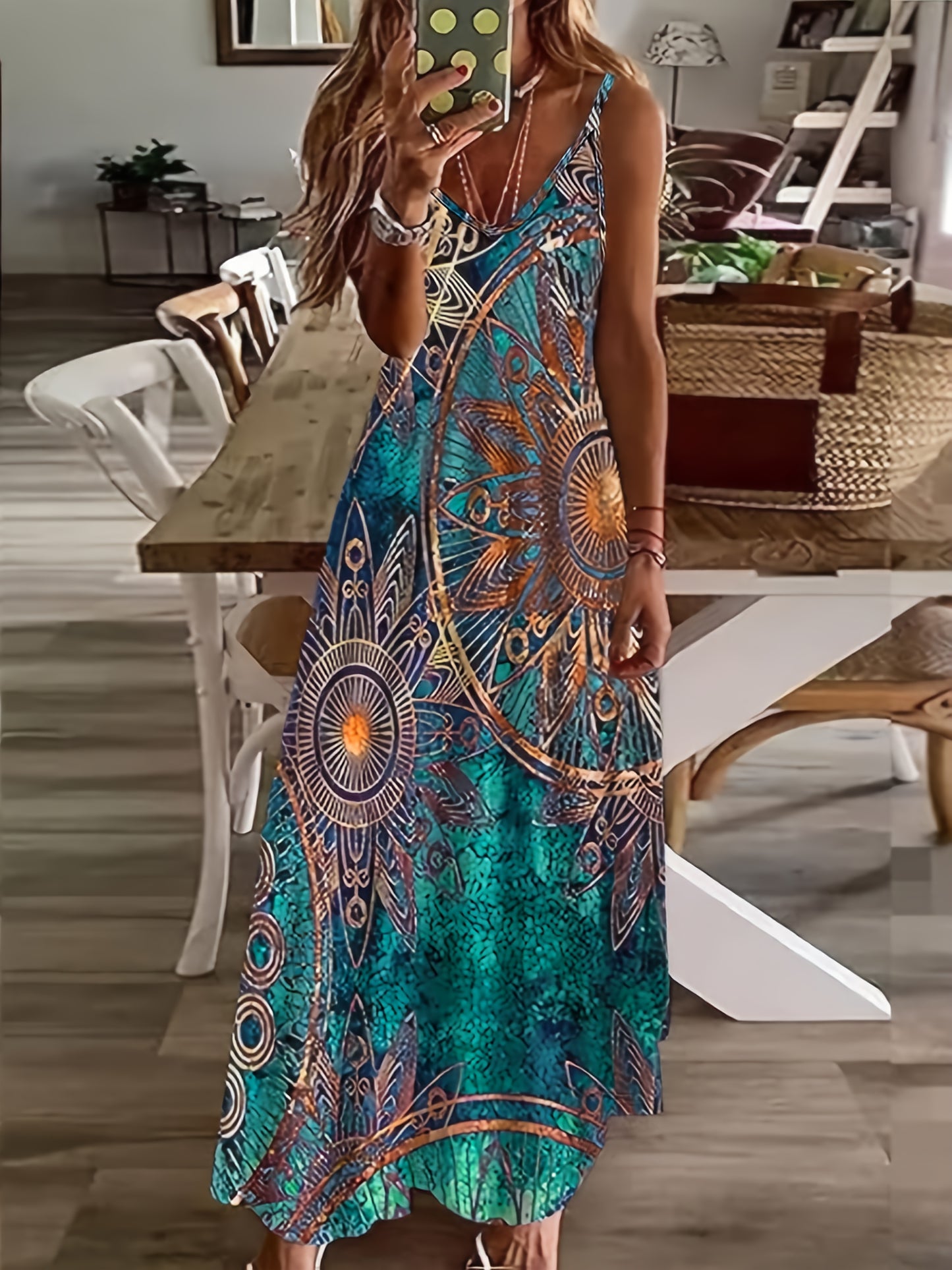 Women'S Fashionable Strapless Maxi Dress with Vibrant Floral Print - Stretchy, Comfortable, Casual Style for All Seasons, Casual Attire|Vibrant Print Dress|Stretchy Fabric - SeviSa
