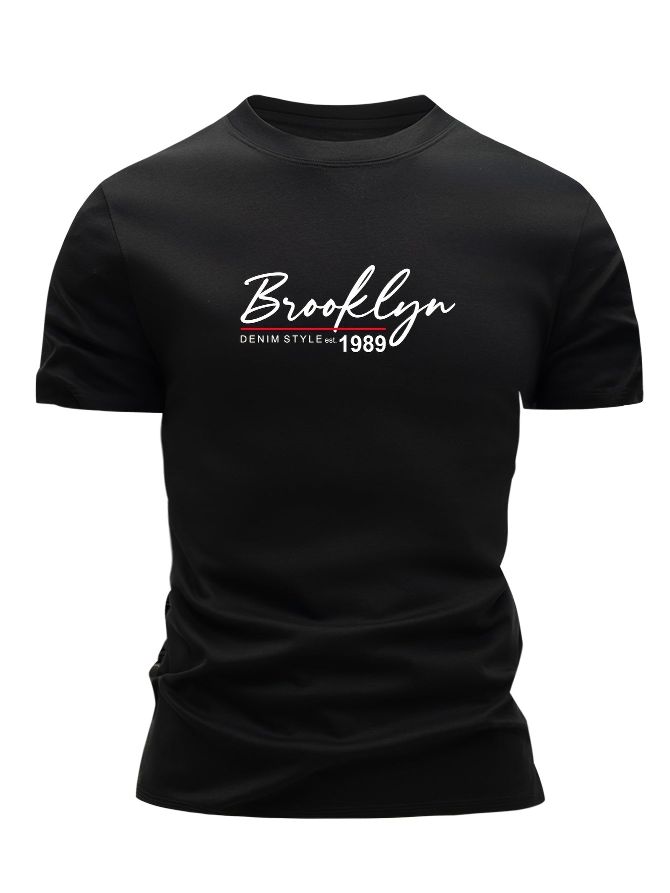 Set of 3 Men'S 100% Cotton T-Shirts, Lightweight for Summer, Breathable And Moisture-Wicking, Featuring a Round Neck And Print Design, Sweat-Resistant - SeviSa