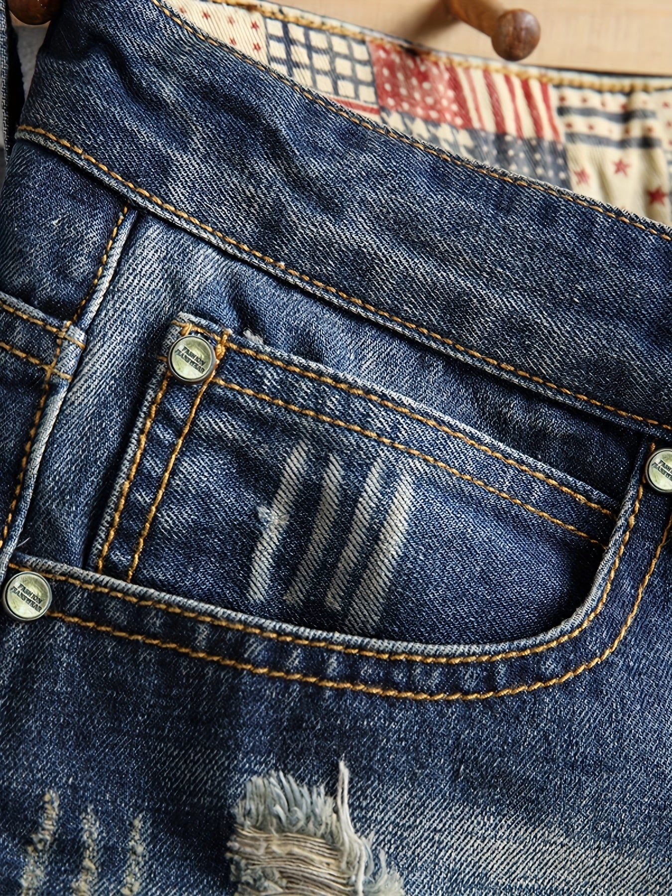 Men'S Plus Size Slim Fit Denim Shorts - Casual Ripped Jeans Style, Stretch Fabric, Solid Color, Mid-Rise, Ankle-Length with Button Closure, Summer Essential, Relaxed Fit Shorts | Distressed Denim Shorts | Comfortable Denim Sh - SeviSa