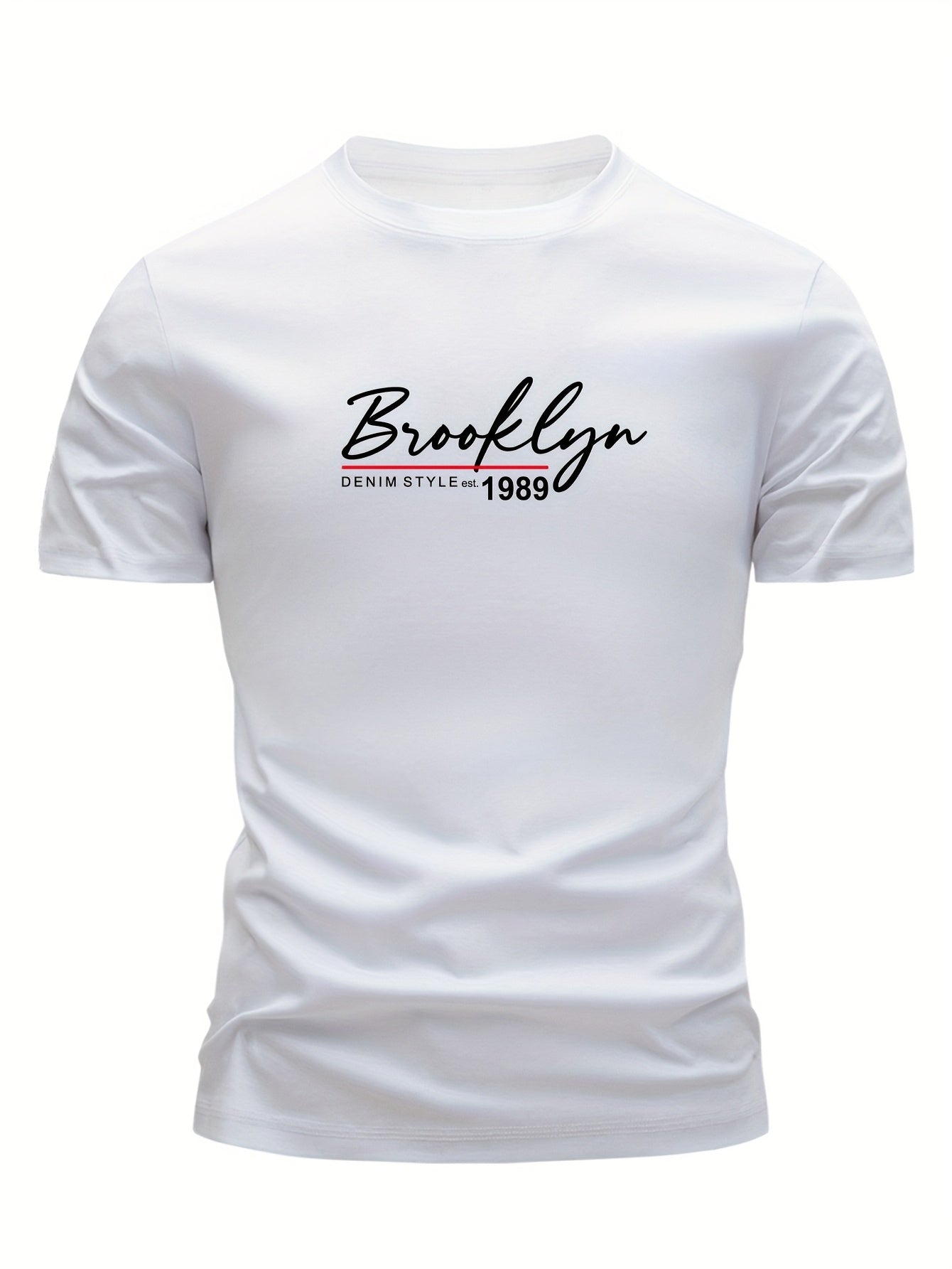 Set of 3 Men'S 100% Cotton T-Shirts, Lightweight for Summer, Breathable And Moisture-Wicking, Featuring a Round Neck And Print Design, Sweat-Resistant - SeviSa