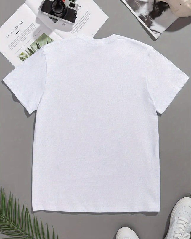 Pepe Is Like Grandpa But Cooler Men's Short-Sleeve T-Shirt - White Casual Graphic Print Round Neck Tee, Breathable Regular Fit Summer Top for Outdoor Activities, Medium Stretch Fabric - SeviSa
