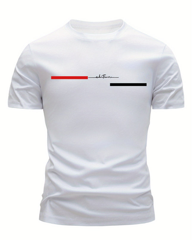 3pcs Men'S 100% Cotton T-Shirts - Casual Crew Neck, Breathable & Lightweight with Stylish "HIGH VOLTAGE" Graphic - Perfect for Summer, Summer Clothing|Sleek Tshirt|Comfortable Fit - SeviSa