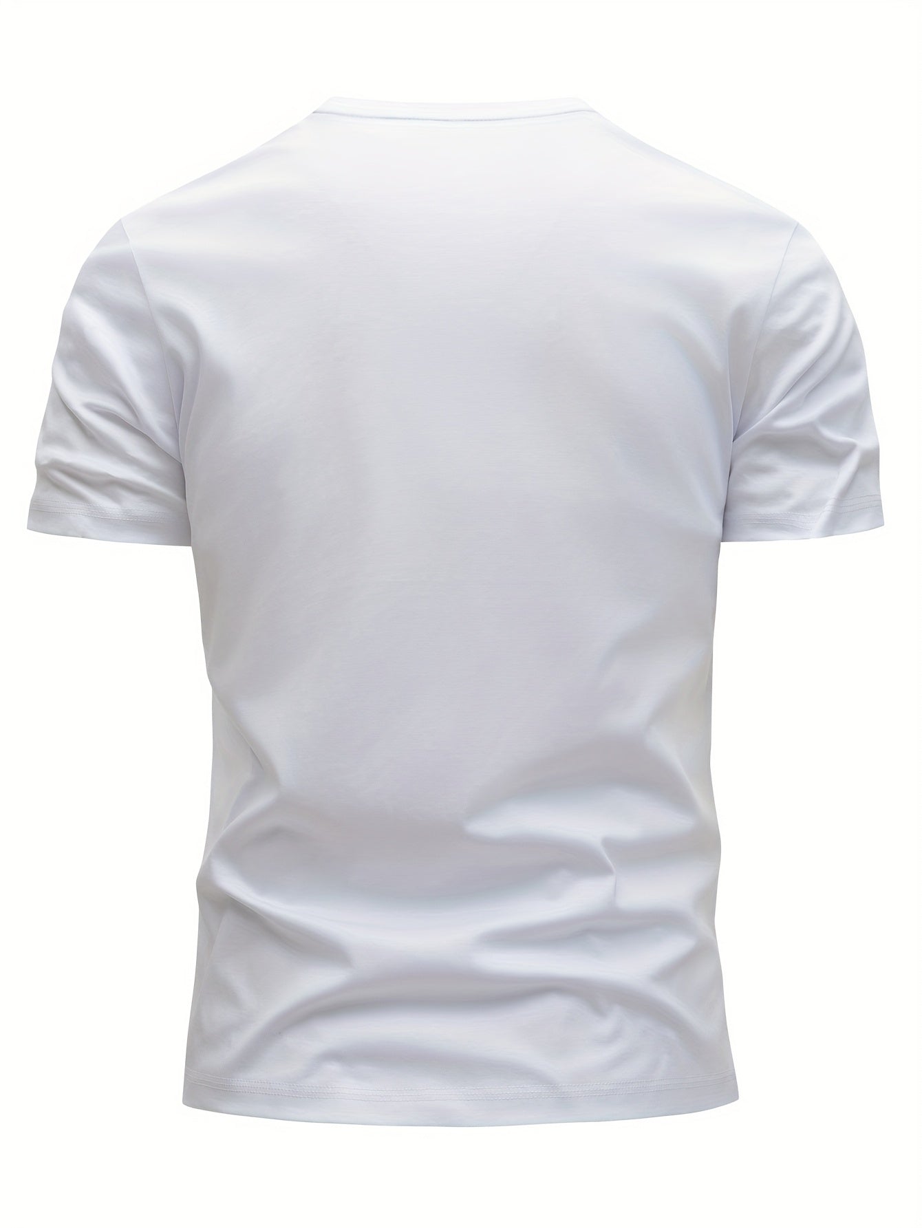 Set of 3 100% Cotton T-Shirts, Casual Letter Print Tees, Men'S Round Neck Tops, Perfect for Summer. - SeviSa