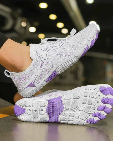 Elastic Lock Laces Mesh Contrast Breathable Athletic