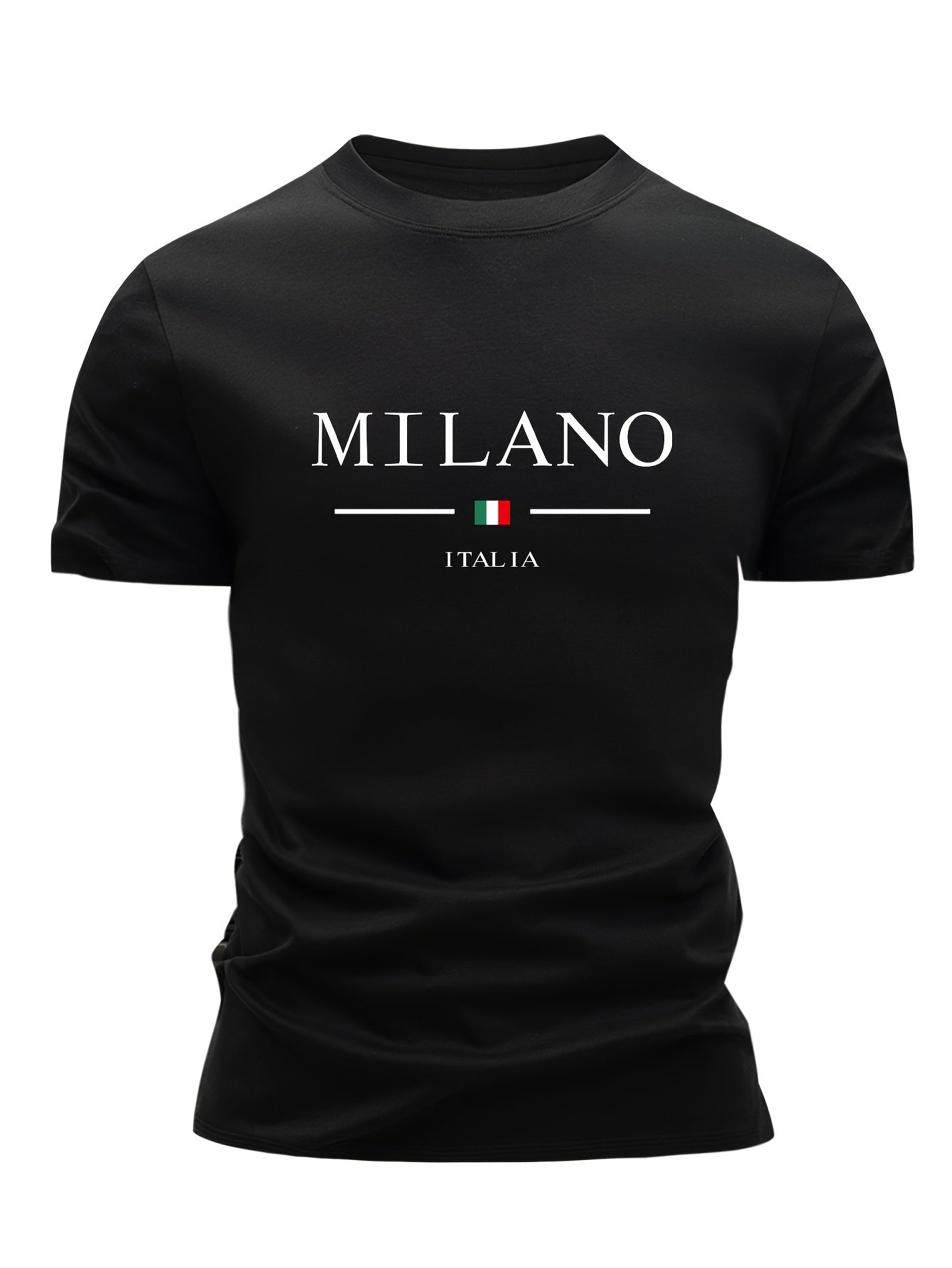 Set of 3 100% Cotton T-Shirts, Casual Letter Print Tees, Men'S Round Neck Tops, Perfect for Summer. - SeviSa