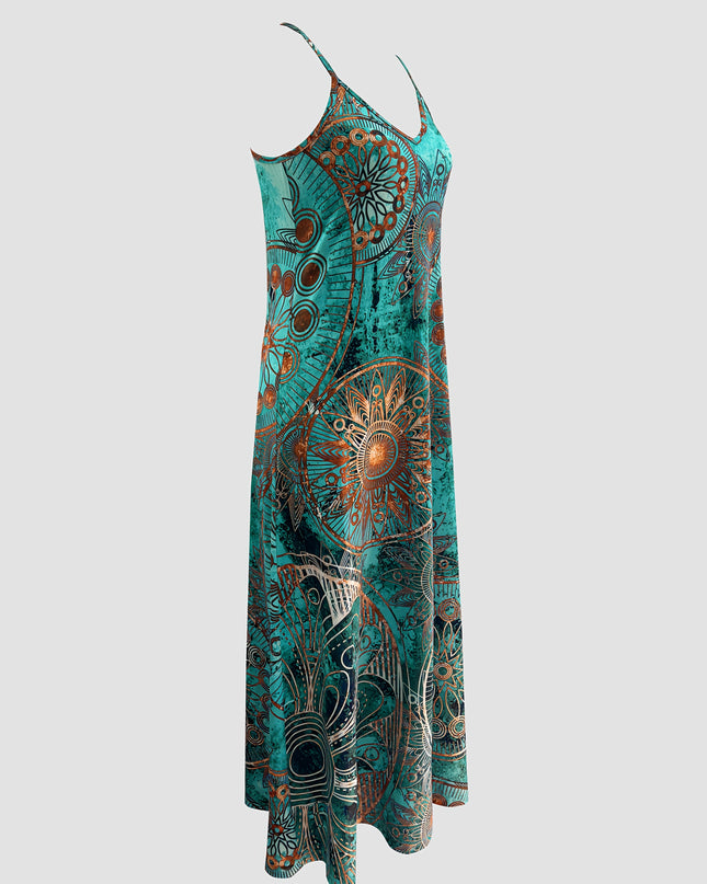 Women'S Fashionable Strapless Maxi Dress with Vibrant Floral Print - Stretchy, Comfortable, Casual Style for All Seasons, Casual Attire|Vibrant Print Dress|Stretchy Fabric - SeviSa