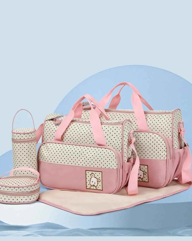 Oxford Cloth Contrast 4 Piece Bag Set