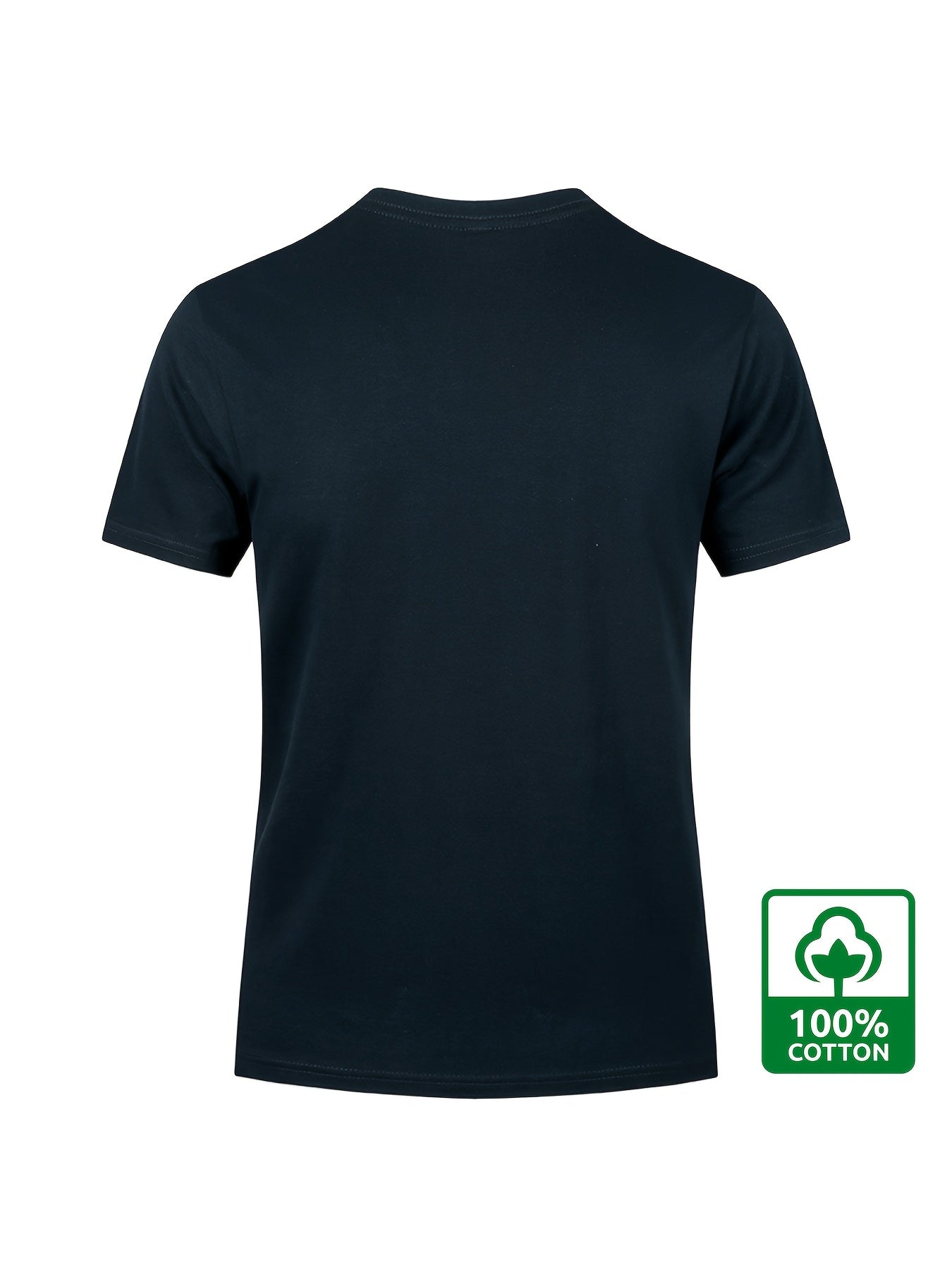3pcs Men'S 180GSM Cotton Short Sleeve T-Shirts - Regular Fit Round Neck with Bold Skull & Fishbone Print - SeviSa