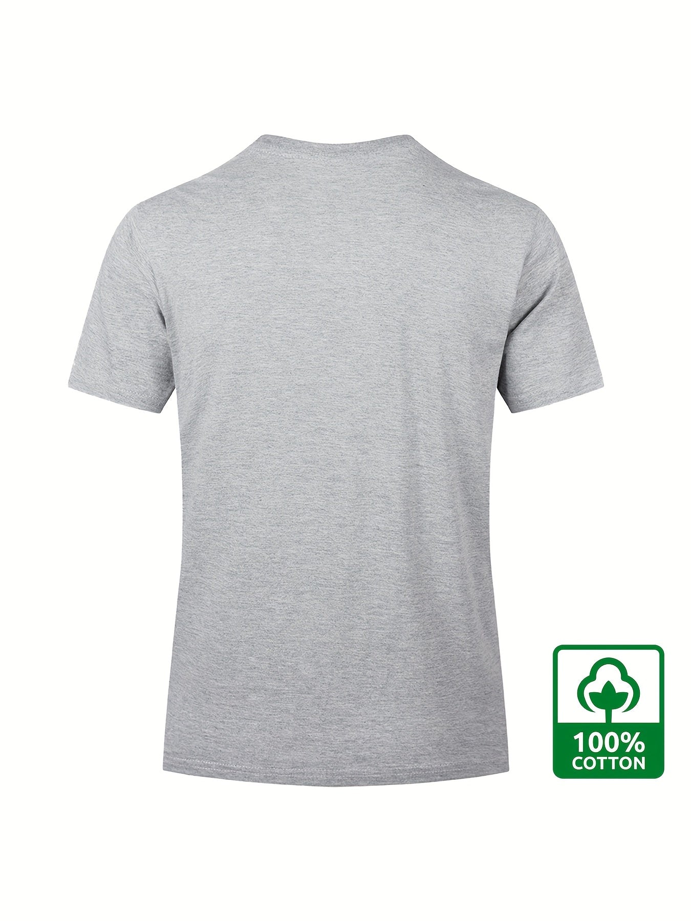 3pcs Men'S 180GSM Cotton Short Sleeve T-Shirts - Regular Fit Round Neck with Bold Skull & Fishbone Print - SeviSa