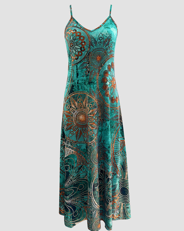 Women'S Fashionable Strapless Maxi Dress with Vibrant Floral Print - Stretchy, Comfortable, Casual Style for All Seasons, Casual Attire|Vibrant Print Dress|Stretchy Fabric - SeviSa