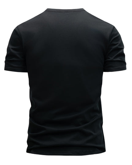 Set of 3 Men'S 100% Cotton T-Shirts, Lightweight for Summer, Breathable And Moisture-Wicking, Featuring a Round Neck And Print Design, Sweat-Resistant - SeviSa
