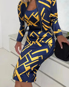 Navy Blue+Yellow