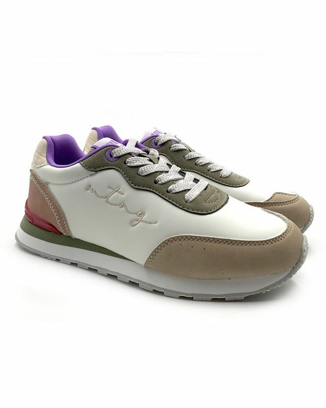 Sports Trainers for Women Mustang Joggo White-4