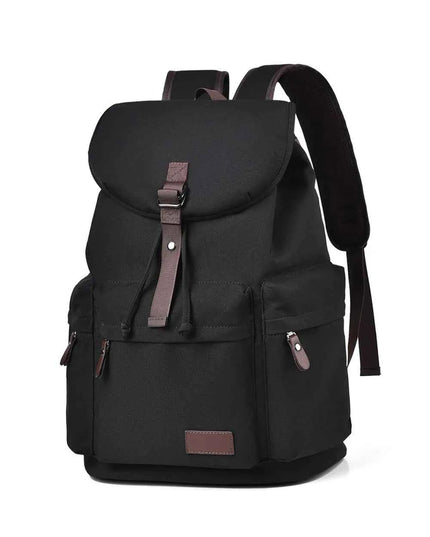 Multi Pockets Adjustable Strap Canvas Backpack Bag