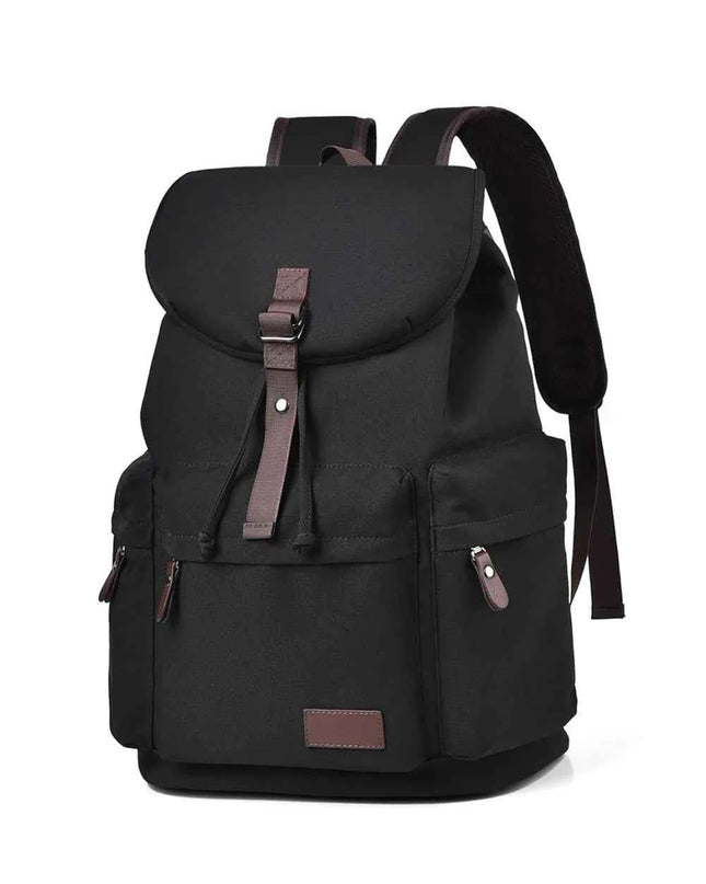 Multi Pockets Adjustable Strap Canvas Backpack Bag