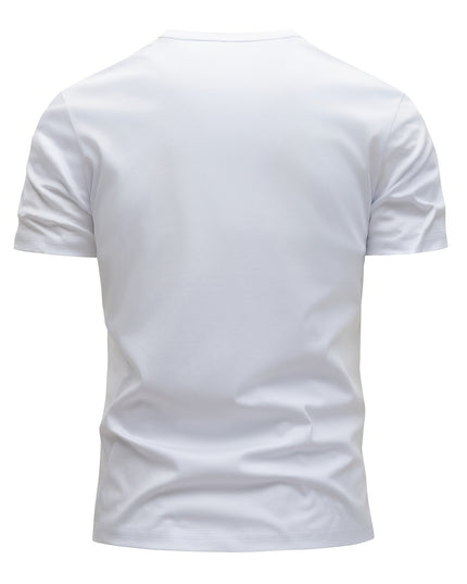 Set of 3 Men'S 100% Cotton T-Shirts, Lightweight for Summer, Breathable And Moisture-Wicking, Featuring a Round Neck And Print Design, Sweat-Resistant - SeviSa