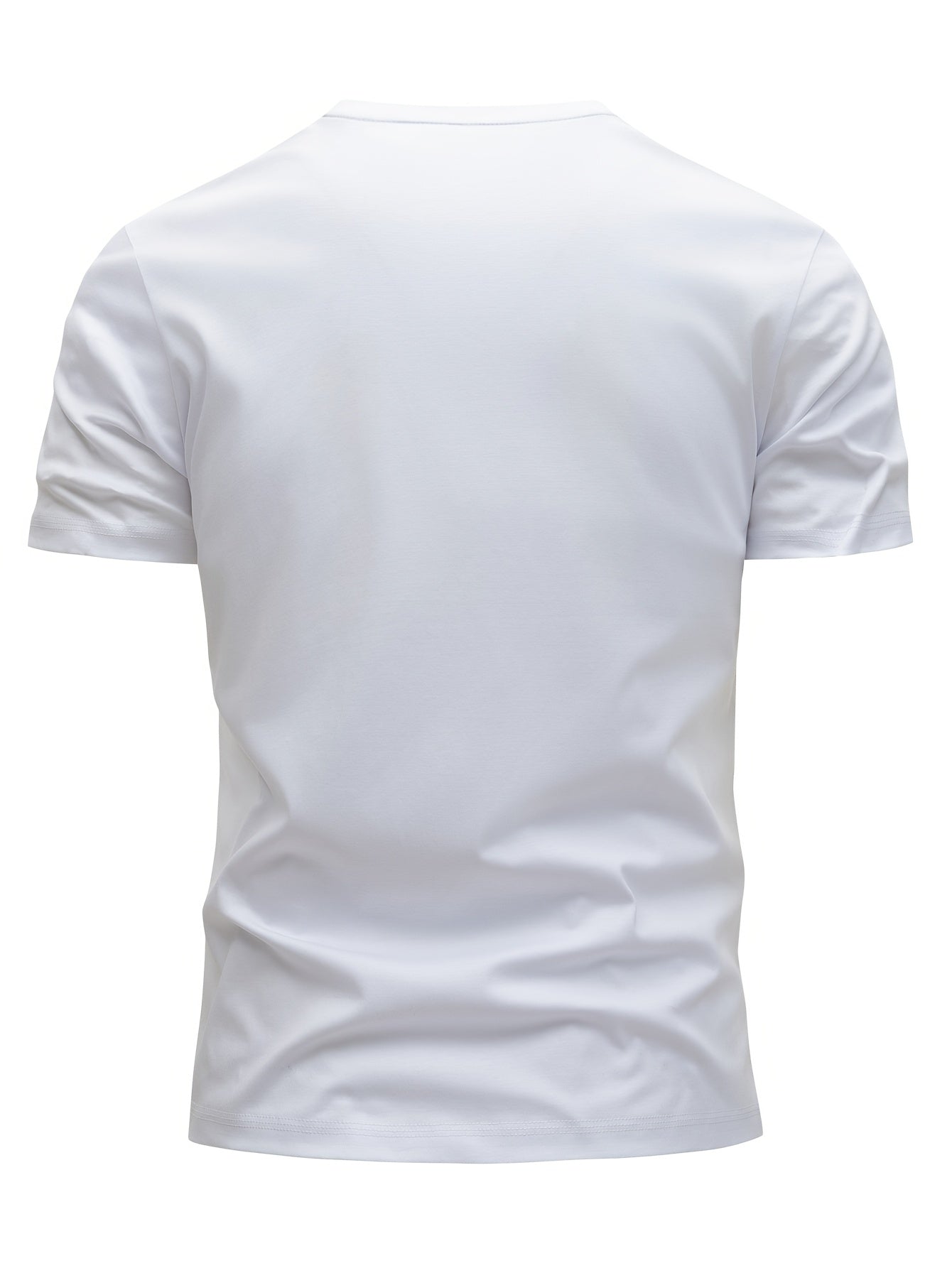 Set of 3 Men'S 100% Cotton T-Shirts, Lightweight for Summer, Breathable And Moisture-Wicking, Featuring a Round Neck And Print Design, Sweat-Resistant - SeviSa