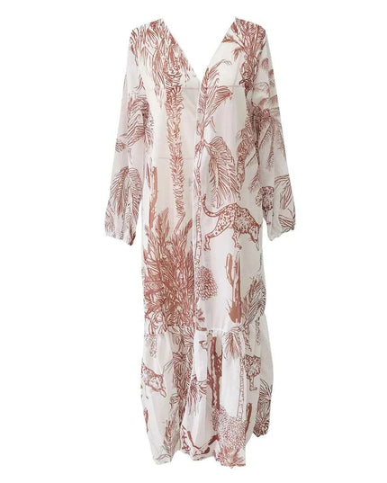 2025 Trend Shell High Waist Bikini With Beach Cover Ups Women 3Pcs Swimsuits Fashion Long Sleeves Dress Lady Holiday Beach Wear