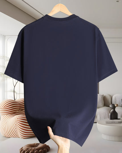 Men's 200g 100% Cotton Short Sleeve T-Shirt - White Casual Round Neck Tee with Geometric Pattern, Breathable Summer Top, Machine Washable Regular Fit, Everyday Apparel, Graphic Camel Design, Soft Fabric, Versatile Top, Minima - SeviSa