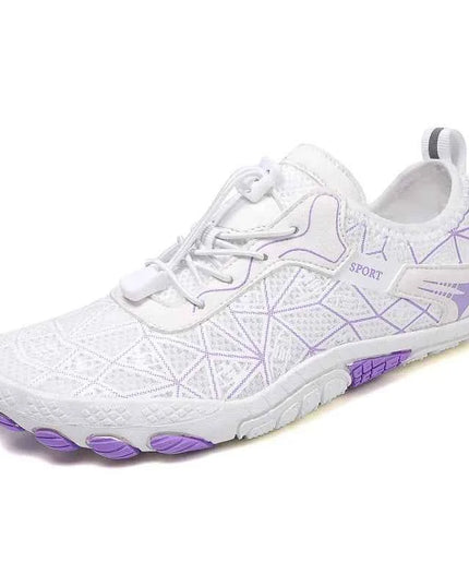 Elastic Lock Laces Mesh Contrast Breathable Athletic