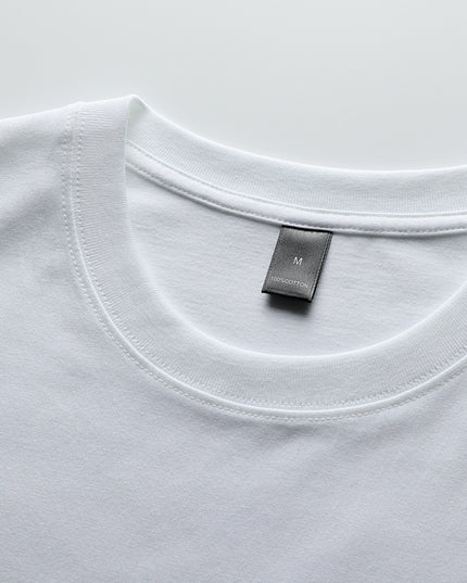 Men's 200g 100% Cotton Short Sleeve T-Shirt - White Casual Round Neck Tee with Geometric Pattern, Breathable Summer Top, Machine Washable Regular Fit, Everyday Apparel, Graphic Camel Design, Soft Fabric, Versatile Top, Minima - SeviSa