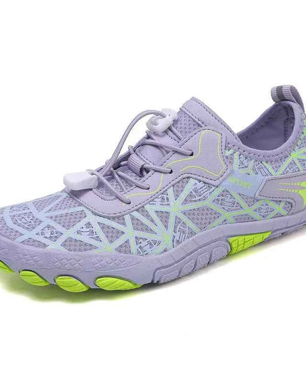 Elastic Lock Laces Mesh Contrast Breathable Athletic